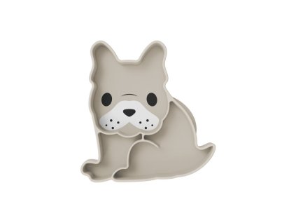 Silikonový dělený talířek s přísavkou