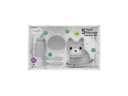 Dětská silikonová jídelní sada, 5 dílná