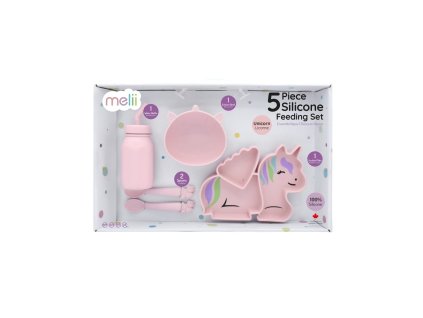 Dětská silikonová jídelní sada, 5 dílná