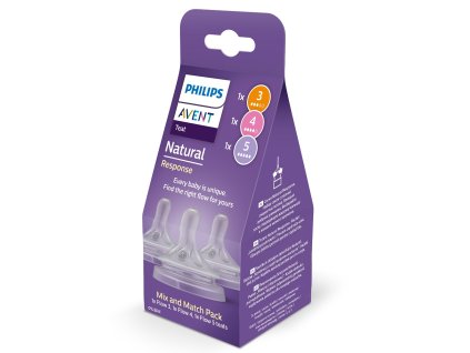 Philips AVENT Cumlík Natural Response mix 1m+,3m+,6m+, 3 ks