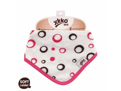 XKKO BMB Spirals&Bubbles - Slintáčik/Šatka, Magenta Bubbles (1ks)