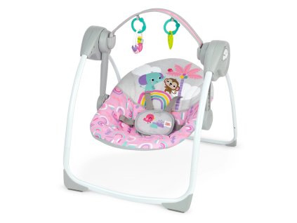 BRIGHT STARTS Hojdačka s melódiou Pink Paradise™ 0m+ do 9kg