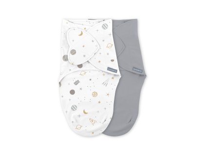 INGENUITY Zavinovačka SwaddleMe™ Ulitka bavlna Sunset space 2ks 0,5 TOG 0-3m