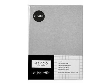 Žerzejové prostěradlo 60x120 - Light grey