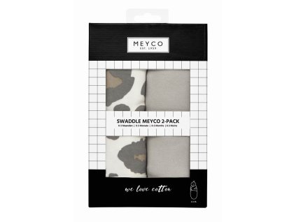 Zavinovačka 2-balení 0-3 měsíce - Panther neutral / Uni grey