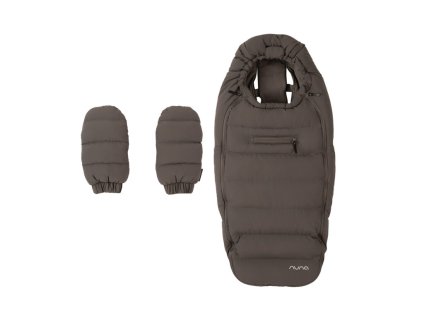 Nuna winter stroller set footmuff & gloves w/bag thunder