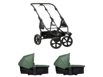 Tfk set duo2 frame 2025 - air chamber wheel + carrycot olive