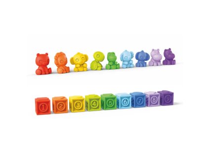 BRIGHT STARTS Hračka multisenzorická kocky set Cubes & Cuties™ 18ks, 3m+