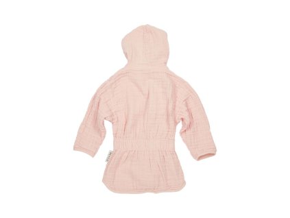 Mušelínový župánek 98/104 - Soft pink