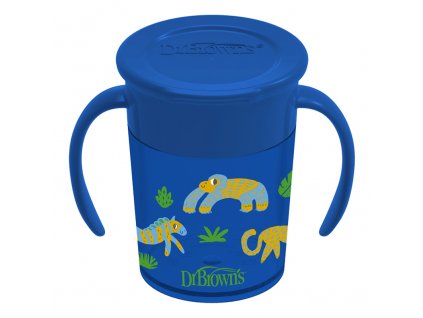 DR.BROWN'S Hrnček Cheers360 6m+ 200 ml, modrý