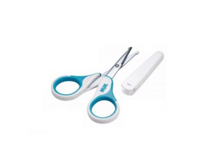NUK Zdravotné nožnice s krytom, modrá