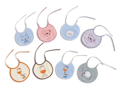 INTERBABY | Podbradník froté guľatý 20x20 cm