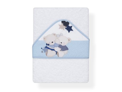 INTERBABY| Osuška froté MACKO SPINKÁ - BIELO/MODRÁ