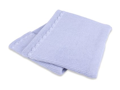 INTERBABY | Deka priadzová JEMNÁ - MODRÁ