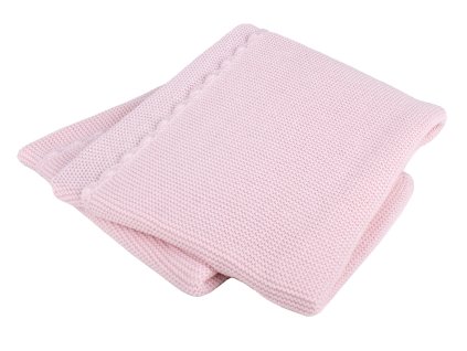 INTERBABY | Deka priadzová JEMNÁ - RUŽOVÁ