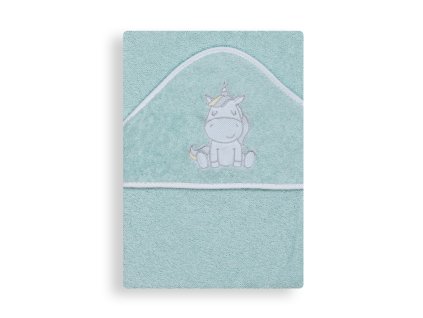 INTERBABY | Osuška froté JEDNOROŽEC - ZELENÁ