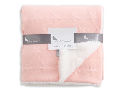 INTERBABY | Deka HVIEZDIČKY & BARÁNOK - RUŽOVÁ