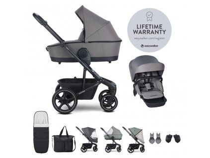 EASYWALKER Kočík kombinovaný Harvey⁵ Pebble Grey XXL RWS