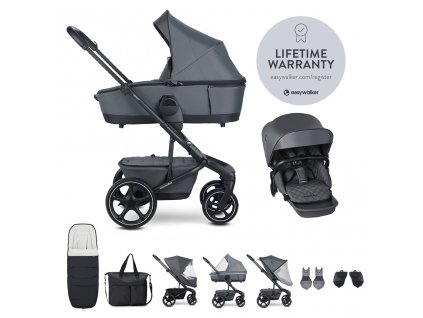 EASYWALKER Kočík kombinovaný Harvey⁵ Premium Mineral Grey XXL RWS