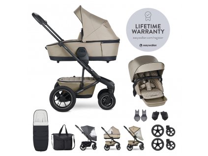 EASYWALKER Kočík kombinovaný Harvey⁵ Premium Pearl Taupe XXL AIR