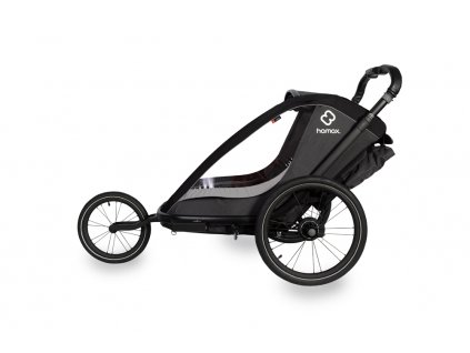 HAMAX Vozík za bicykel vr. ramená + kočíkovú set Cocoon One Grey/black