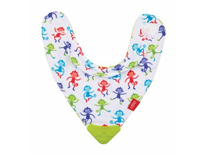 NUBY Slintáčik s hryzadlom 1 ks, 3 m+, zelené lietadielka