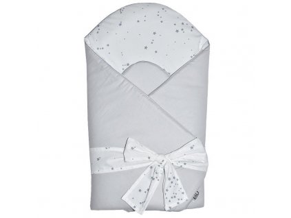 EKO Zavinovačka bavlnená s potlačou a kokosovým vnútrom Grey