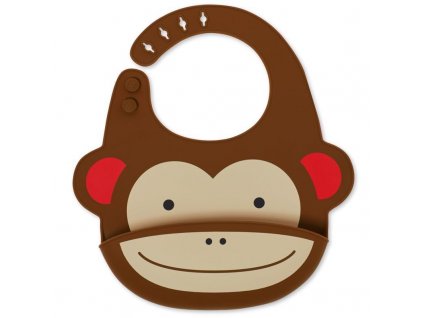 SKIP HOP Zoo Podbradník silikónový Opička 6m+