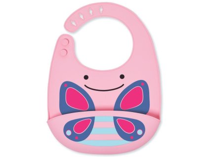 SKIP HOP Zoo Podbradník silikónový Motýlik 6m+