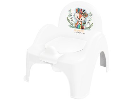 TEGA BABY Nočník kresielko Malá Líška, biela/zelená