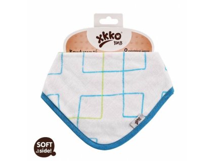 XKKO BMB Squares&Circles - Slintáčik Cyan Squares (1ks)