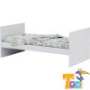 Variabilná postieľka 70x140 Todi White Bunny
