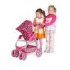 Multifunkčný kočík pre bábiky PlayTo Jasmínka ružový