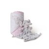 INTERBABY | SET - OSUŠKA froté 100x100 SLONÍK + PRÍTULKA - růžová