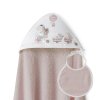 INTERBABY | OSUŠKA froté ZVIERATKÁ - staroružová