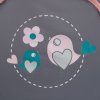 Detská cestovná postieľka Baby Mix Vrabce sivá