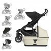 THULE Kočík Urban Glide 4-wheel Black/Soft Beige set XXL