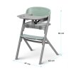 KINDERKRAFT SELECT Set jedálenská stolička Livy Olive Green + lehátko Calmee, Premium