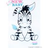 Detské kreslo New Baby Zebra ružové