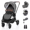 SET kočík Move+ korba+adaptéry+autosedačka+báza, Rocky Grey/Black