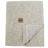EKO Deka pletená s podšívkou Beige 100x80 cm
