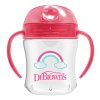 DR.BROWN'S Hrnček s mäkkým náustkom 6m+ 180 ml, ružový