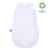 MOTHERHOOD Vak na spanie mušelínový BIO Grey and Black Dots 0-6 m 0,5 tog