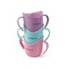 BABYONO Hrnček ergonomický s uškami 120 ml mint 6m+