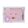 INTERBABY | OSUŠKA froté 100x100 MYŠKA - ružová