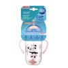 CANPOL BABIES Hrnček netečúci so slamkou so závažím 270 ml 6m+ Exotic Animals ružový