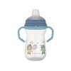 CANPOL BABIES Hrnček so silikónovým náustkom FirstCup Bonjour Paris 250ml modrý 6m+
