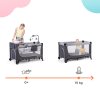 KINDERKRAFT SELECT Postieľka cestovná Leody doplnky Leody Grey, Premium