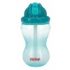 NUBY Hrnček netečúci se sklápacou slamkou a 360ml, 12 m+ zelený