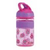 NUBY Fľaša športová 2v1 s tvrdou sklopiteľnou slamkou, 360 ml, ružová, 3+